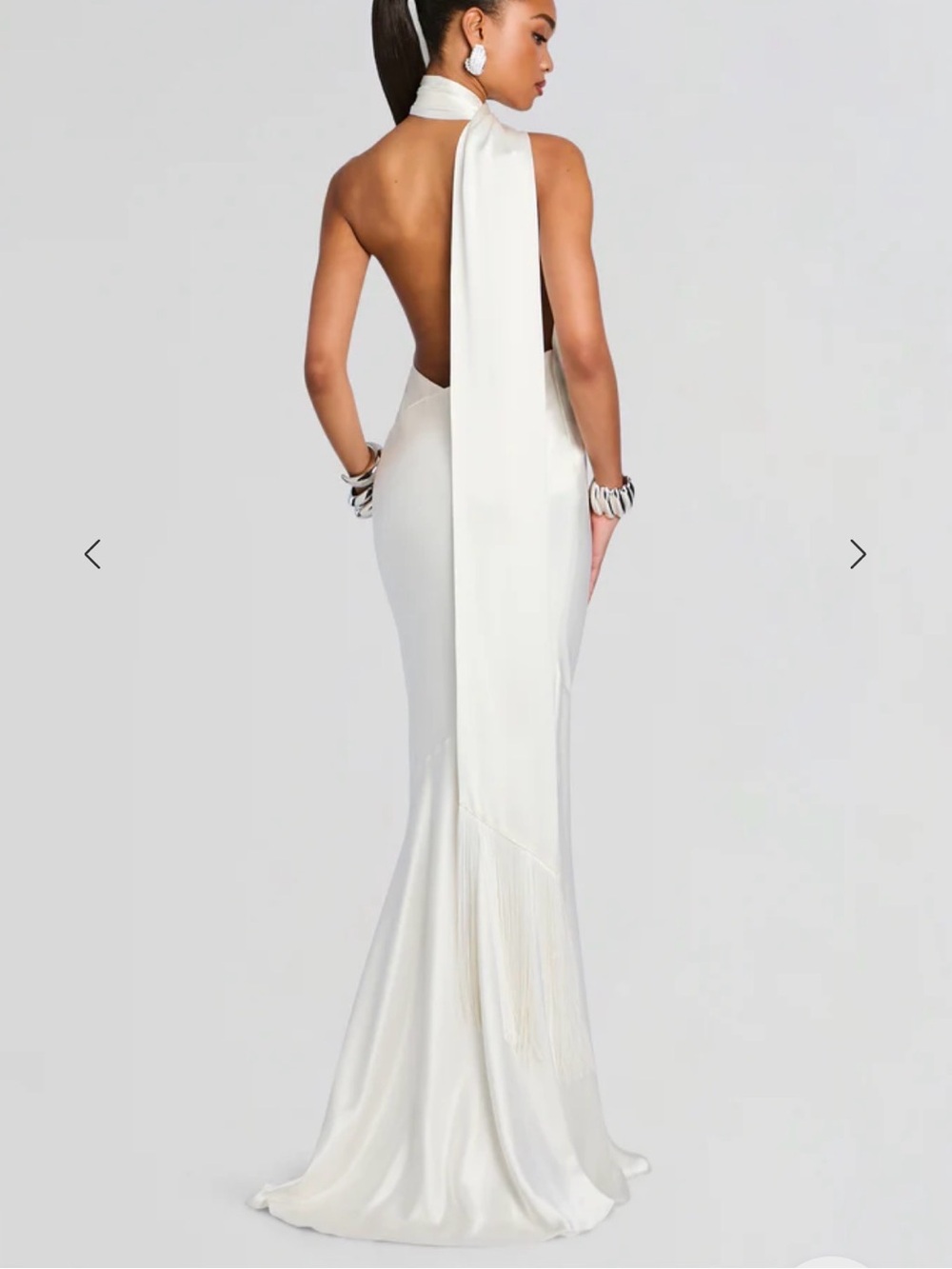 Retrofete Kelsa Dress - Ivory Silk - Worn once + Dry cleaned - Picture 2 of 9
